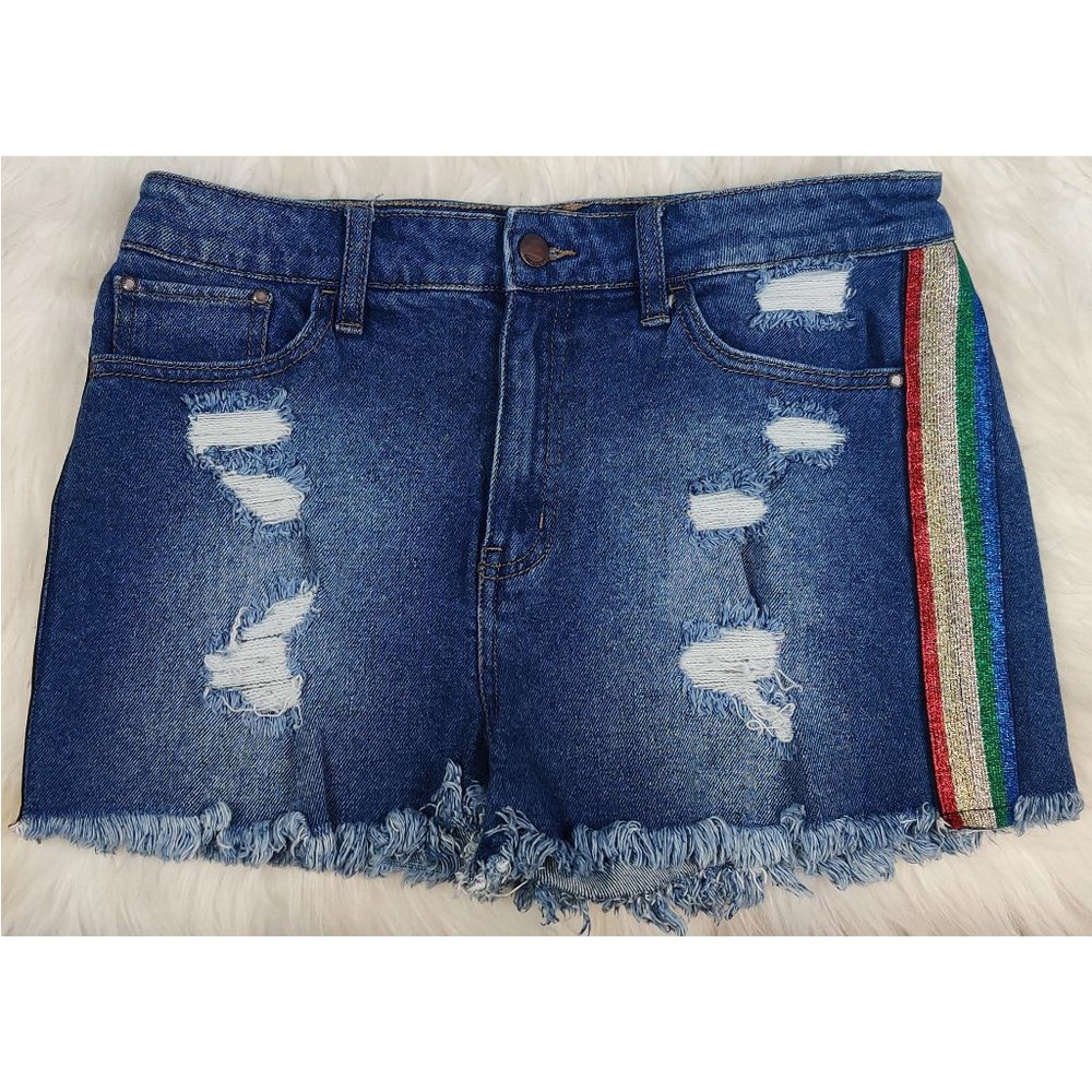 Tinseltown Distressed Jean Shorts Sz 9